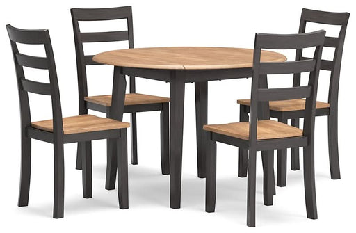 Ashley Express - Gesthaven Dining Table and 4 Chairs - Walo Furniture