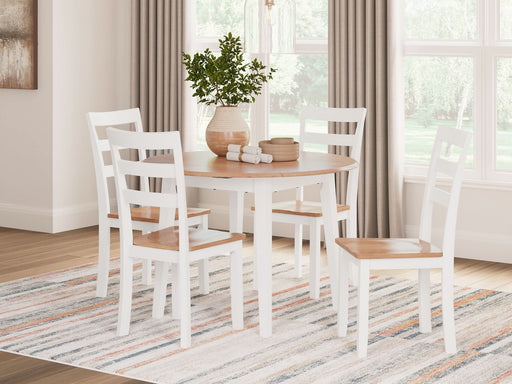 Ashley Express - Gesthaven Dining Table and 4 Chairs - Walo Furniture