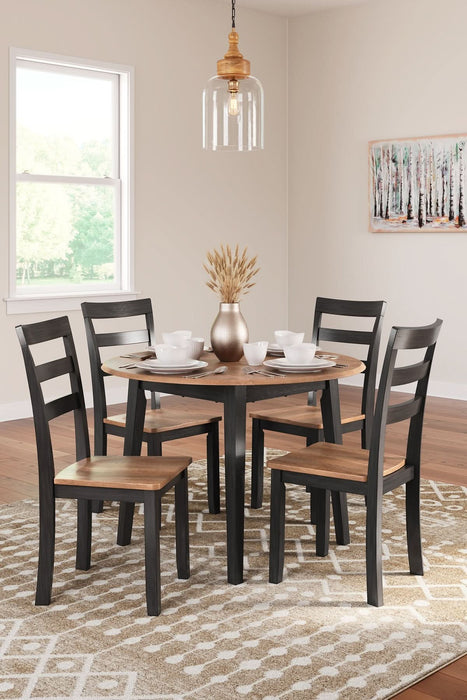 Ashley Express - Gesthaven Dining Table and 4 Chairs - Walo Furniture