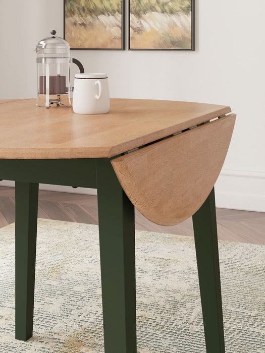 Ashley Express - Gesthaven Round DRM Drop Leaf Table - Walo Furniture