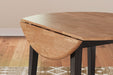 Ashley Express - Gesthaven Round DRM Drop Leaf Table - Walo Furniture