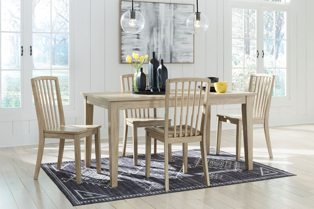 Ashley Express - Gleanville Dining Table and 4 Chairs - Walo Furniture