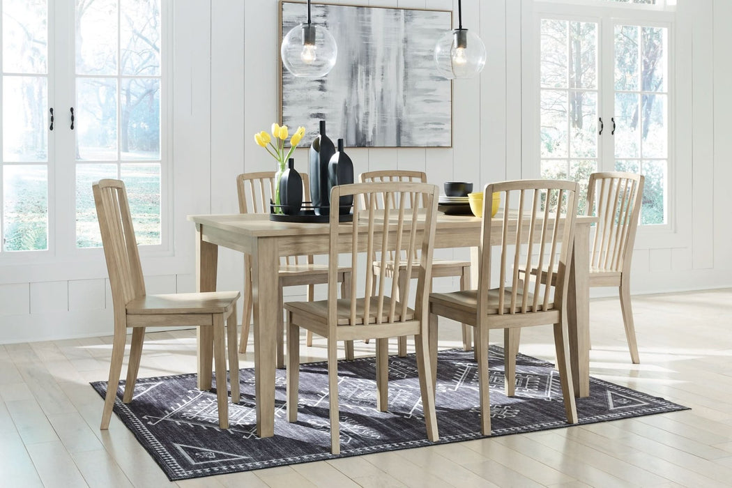 Ashley Express - Gleanville Dining Table and 6 Chairs - Walo Furniture