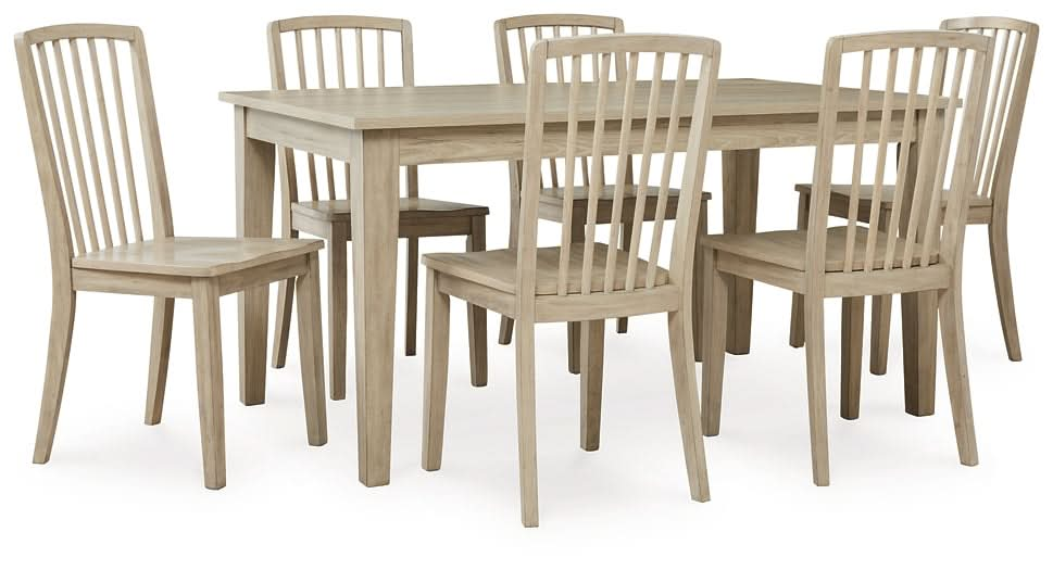 Ashley Express - Gleanville Dining Table and 6 Chairs - Walo Furniture