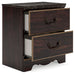 Ashley Express - Glosmount Two Drawer Night Stand - Walo Furniture