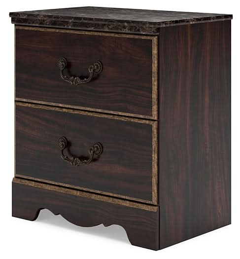 Ashley Express - Glosmount Two Drawer Night Stand - Walo Furniture