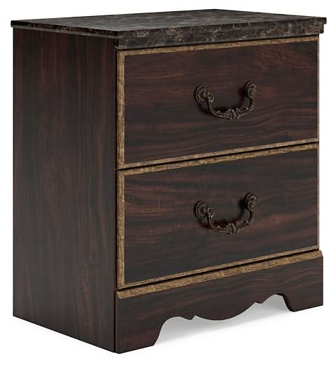 Ashley Express - Glosmount Two Drawer Night Stand - Walo Furniture