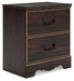 Ashley Express - Glosmount Two Drawer Night Stand - Walo Furniture