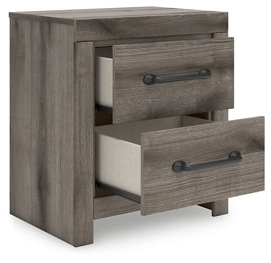 Ashley Express - Graystorm Two Drawer Night Stand - Walo Furniture