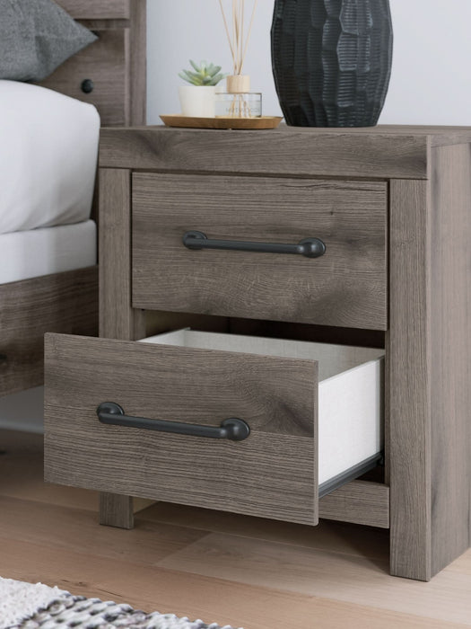 Ashley Express - Graystorm Two Drawer Night Stand - Walo Furniture