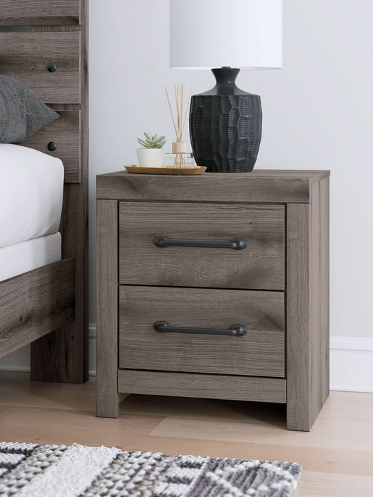 Ashley Express - Graystorm Two Drawer Night Stand - Walo Furniture