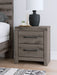 Ashley Express - Graystorm Two Drawer Night Stand - Walo Furniture