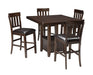 Ashley Express - Haddigan Counter Height Dining Table and 4 Barstools - Walo Furniture