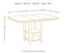 Ashley Express - Haddigan Counter Height Dining Table and 6 Barstools - Walo Furniture