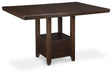 Ashley Express - Haddigan Counter Height Dining Table and 6 Barstools - Walo Furniture