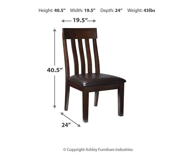 Ashley Express - Haddigan Dining UPH Side Chair (2/CN) - Walo Furniture