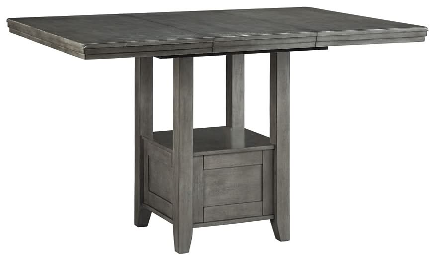 Ashley Express - Hallanden Counter Height Dining Table and 4 Barstools - Walo Furniture