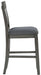 Ashley Express - Hallanden Upholstered Barstool (2/CN) - Walo Furniture