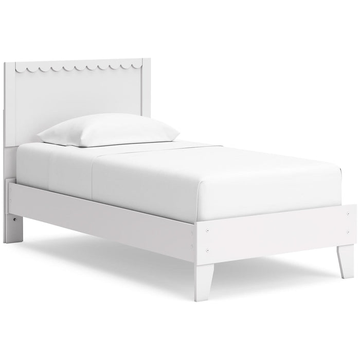 Ashley Express - Hallityn Twin Panel Platform Bed with Dresser and Nightstand - Walo Furniture