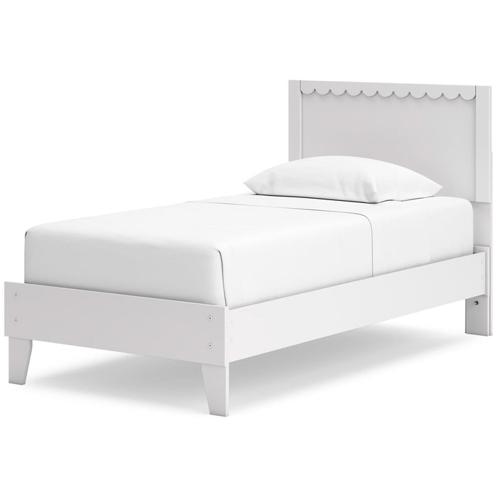 Ashley Express - Hallityn Twin Panel Platform Bed with Dresser and Nightstand - Walo Furniture