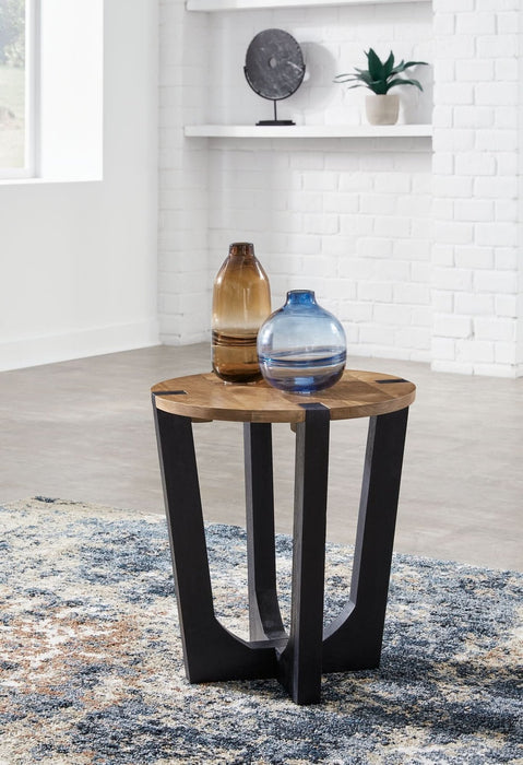 Ashley Express - Hanneforth Round End Table - Walo Furniture