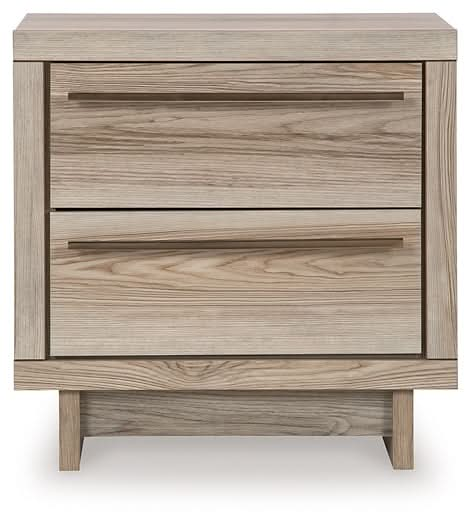 Ashley Express - Hasbrick Two Drawer Night Stand - Walo Furniture