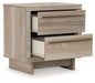 Ashley Express - Hasbrick Two Drawer Night Stand - Walo Furniture