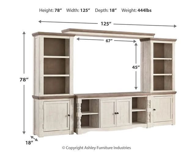 Ashley Express - Havalance 4 - Piece Entertainment Center - Walo Furniture