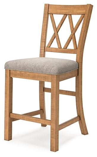 Ashley Express - Havonplane Upholstered Barstool (2/CN) - Walo Furniture