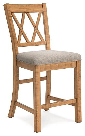 Ashley Express - Havonplane Upholstered Barstool (2/CN) - Walo Furniture