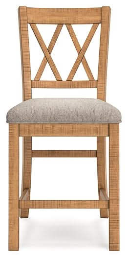 Ashley Express - Havonplane Upholstered Barstool (2/CN) - Walo Furniture