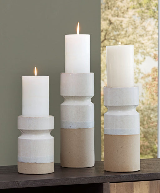 Ashley Express - Hurston Candle Holder Set (3/CN) - Walo Furniture