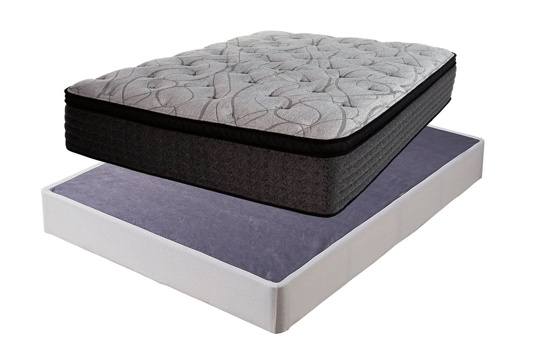 Ashley Express - Hybrid 1600 Mattress with Foundation - Walo Furniture