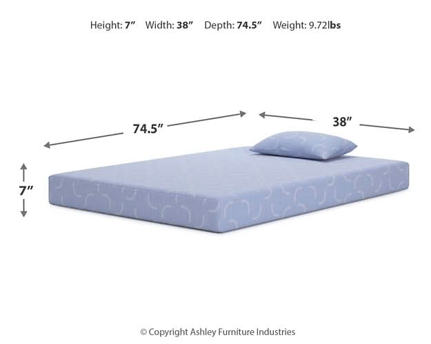 Ashley Express - Ikidz Ocean Mattress And Pillow 2/Cn - Walo Furniture