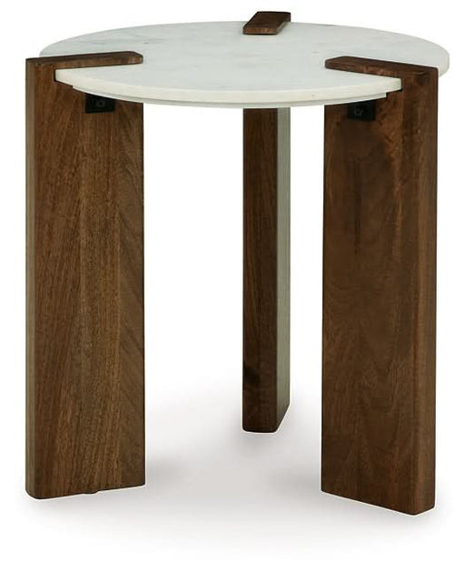 Ashley Express - Isanti Round End Table - Walo Furniture