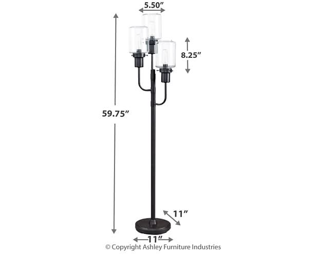 Ashley Express - Jaak Metal Floor Lamp (1/CN) - Walo Furniture