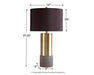 Ashley Express - Jacek Metal Table Lamp (2/CN) - Walo Furniture