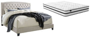 Ashley Express - Jerary Queen Upholstered Bed with Mattress - Walo Furniture