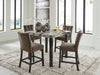 Ashley Express - Jeshina Counter Height Dining Table and 4 Barstools - Walo Furniture