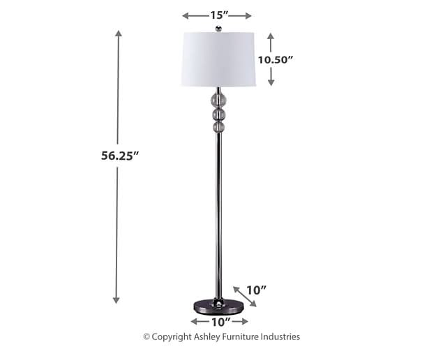 Ashley Express - Joaquin Crystal Floor Lamp (1/CN) - Walo Furniture