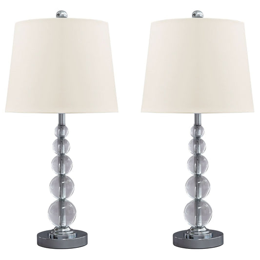 Ashley Express - Joaquin Crystal Table Lamp (2/CN) - Walo Furniture