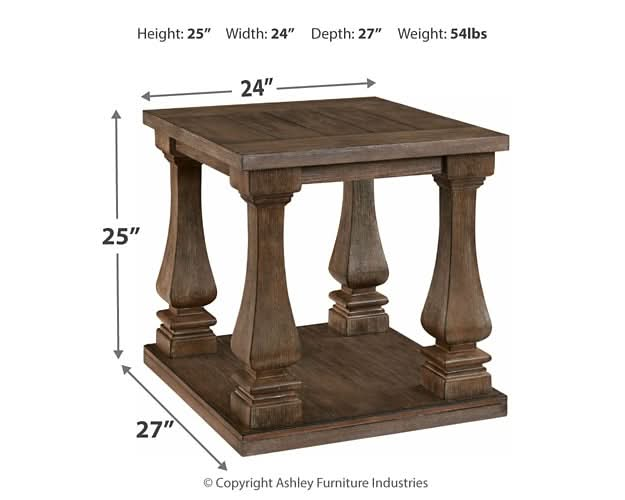 Ashley Express - Johnelle Rectangular End Table - Walo Furniture