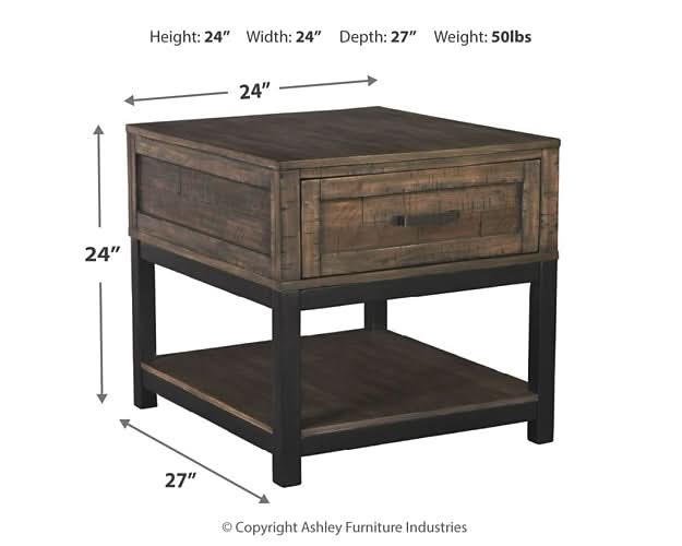 Ashley Express - Johurst Rectangular End Table - Walo Furniture