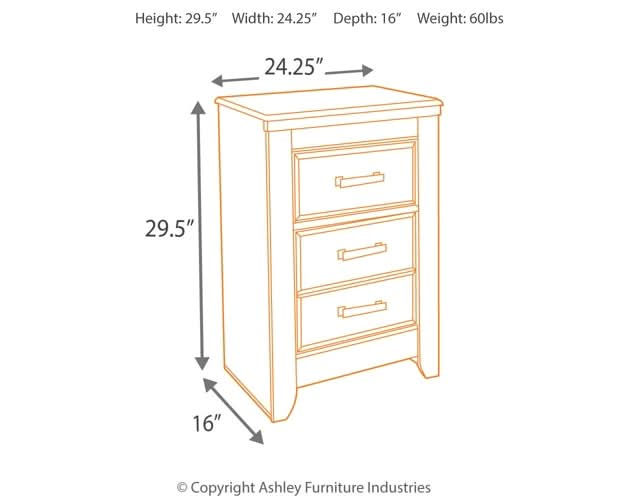 Ashley Express - Juararo Two Drawer Night Stand - Walo Furniture