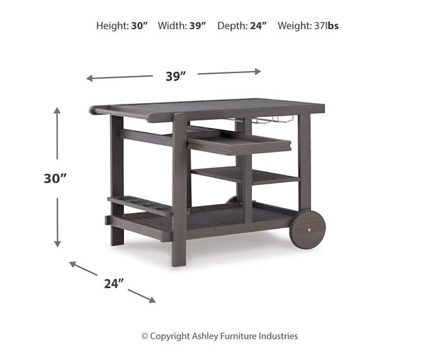 Ashley Express - Kailani Serving Cart - Walo Furniture