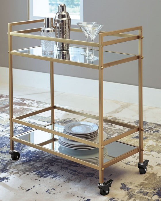 Ashley Express - Kailman Bar Cart - Walo Furniture