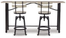 Ashley Express - Karisslyn Counter Height Dining Table and 2 Barstools - Walo Furniture