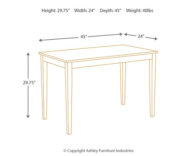 Ashley Express - Kimonte Dining Table and 4 Chairs - Walo Furniture