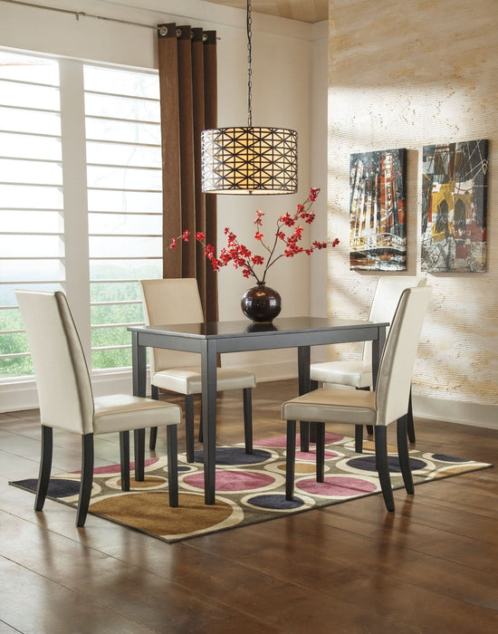 Ashley Express - Kimonte Dining Table and 4 Chairs - Walo Furniture