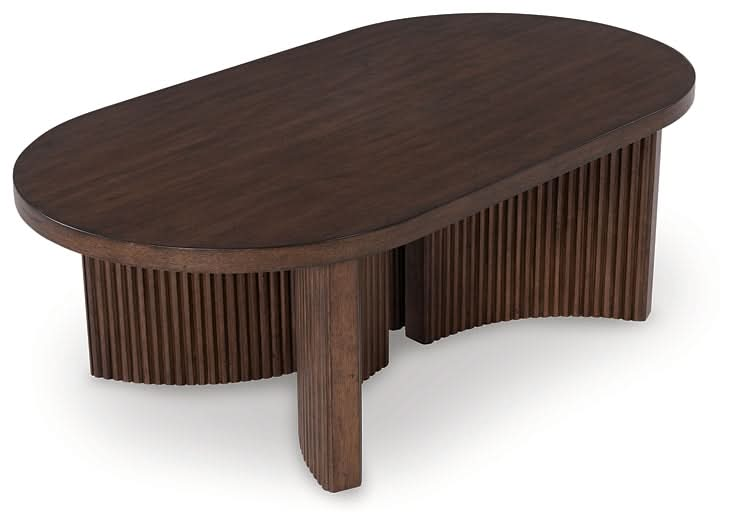 Ashley Express - Korestone Oval Cocktail Table - Walo Furniture